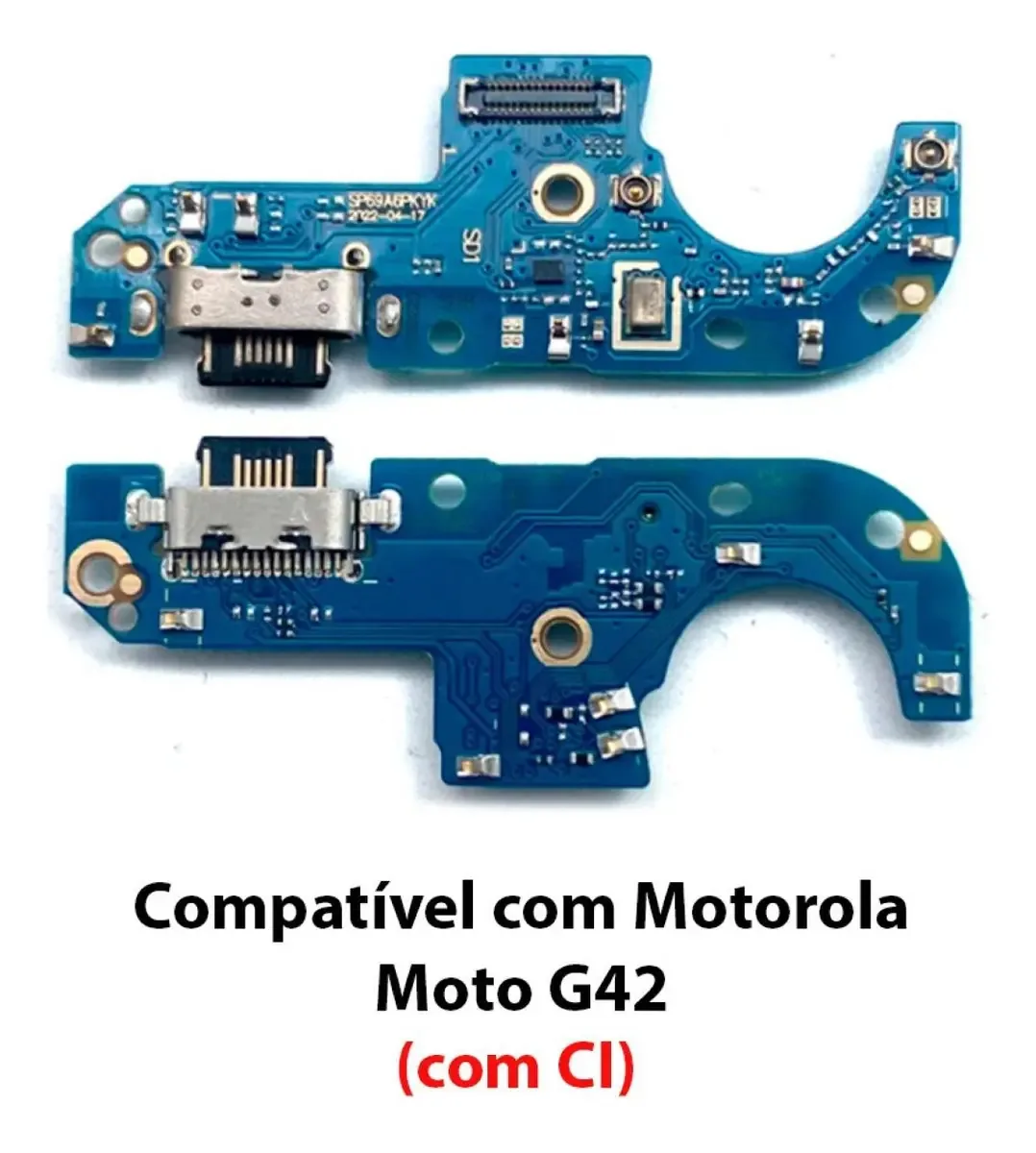 Placa Conector Carga Turbo Para Motorola Moto G42 Xt2233