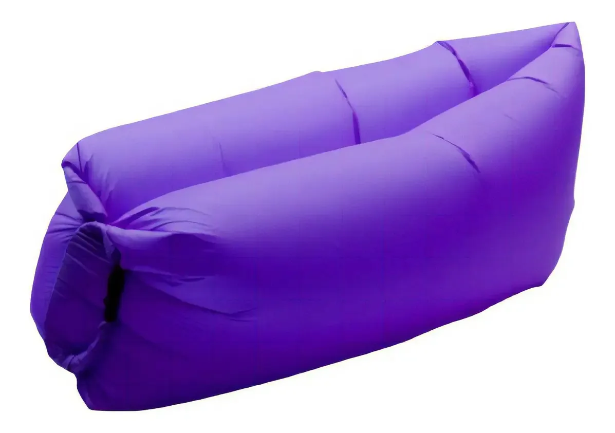 Boia Inflável Sofá Camping Ar Livre Portátil Cor Violeta