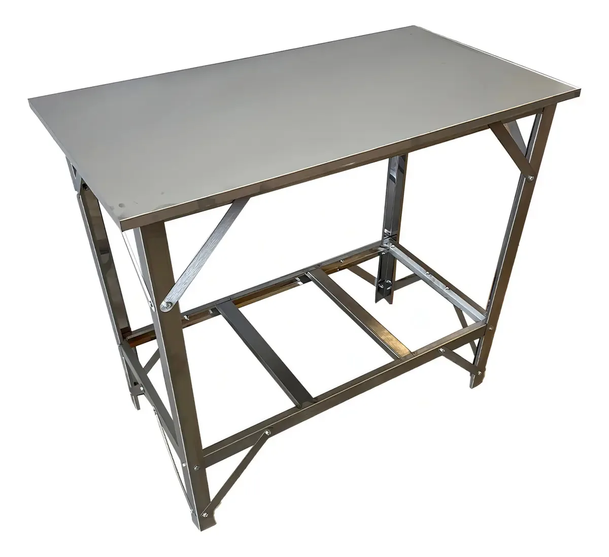 Bancada Mesa De Inox Industrial Padaria Açougue 1m Sebem 100% Inox
