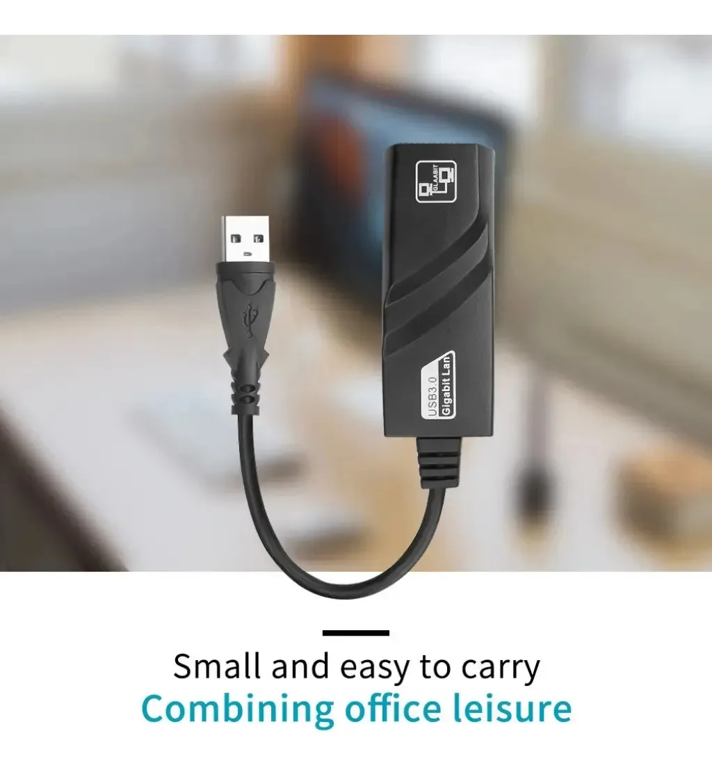 Cabo Adaptador De Rede Usb 3.0 Rj45 10/100/1000mbps