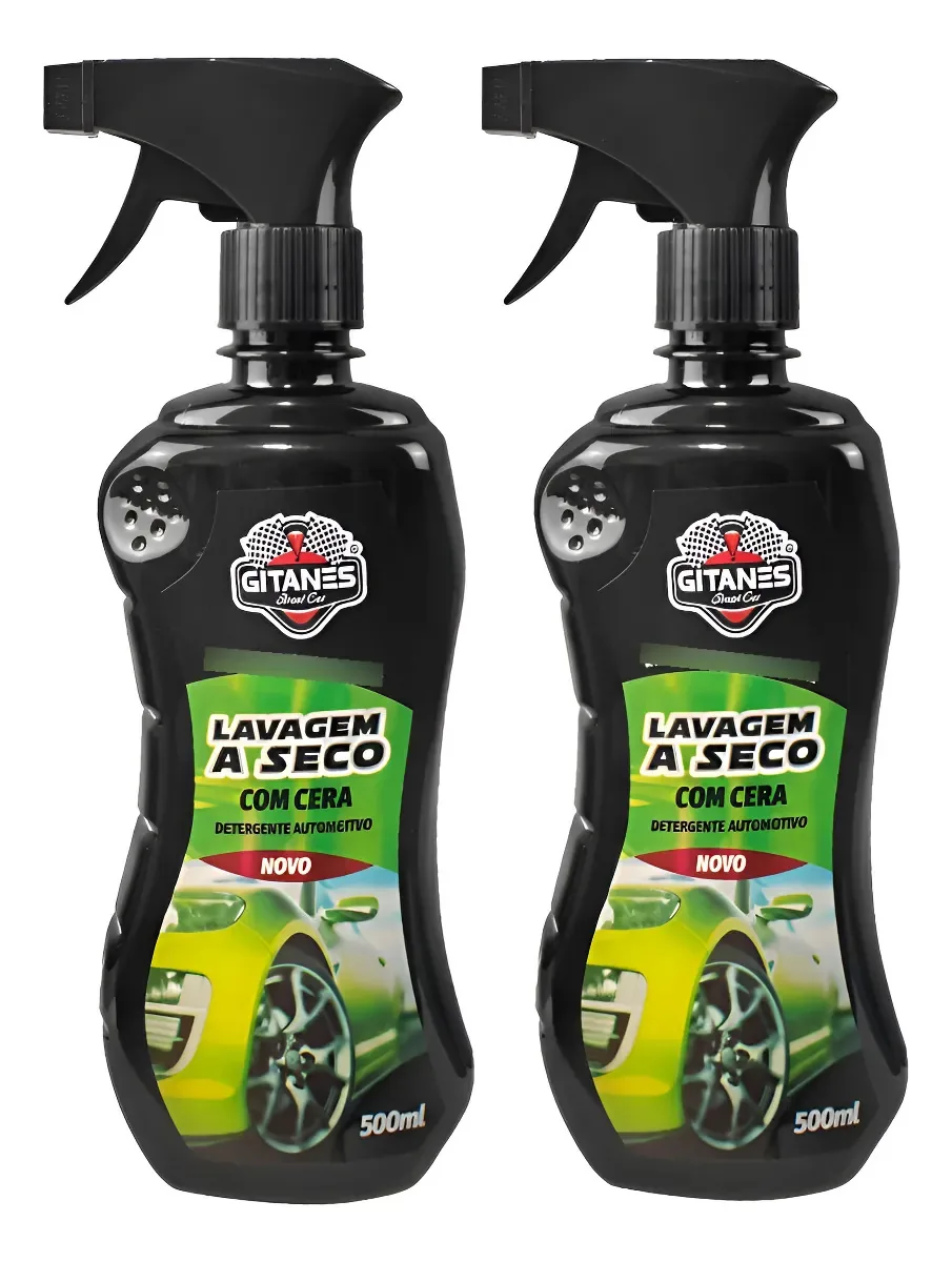 Kit 2 Gitanes Lavagem A Seco Spray 500ml Brilho E Limpeza