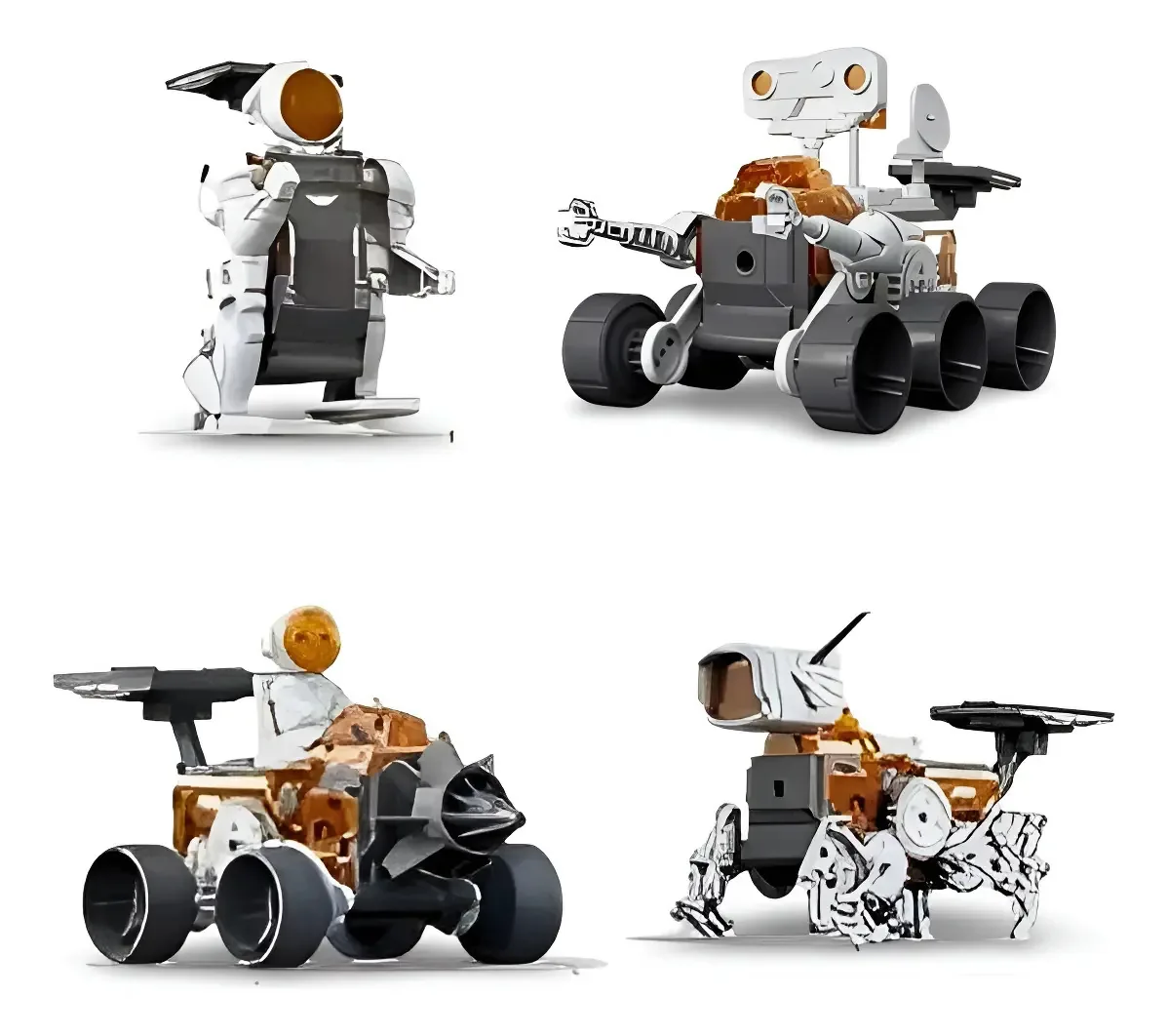 Brinquedo Cientista Nettoy 138 Peças Kit Construção Robôs Energia Limpa