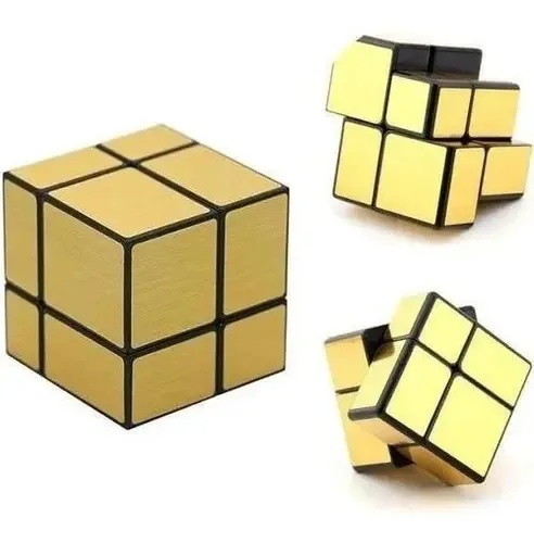 Cubo Magico Mirror Blocks 2x2x2 Shengshou - Dourado
