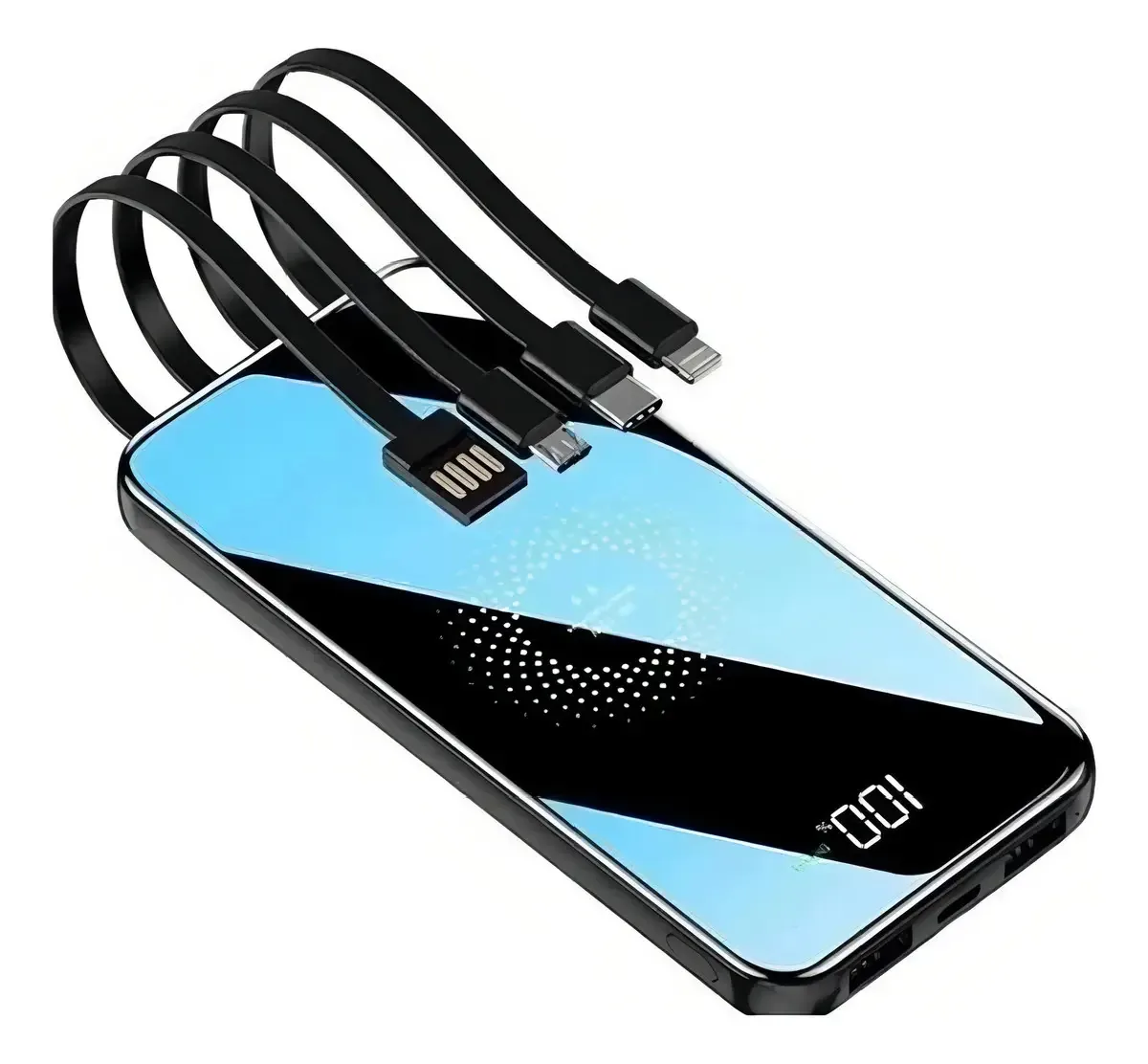 Carregador Portátil Indução Magnético Power Bank 10000mAh Branco
