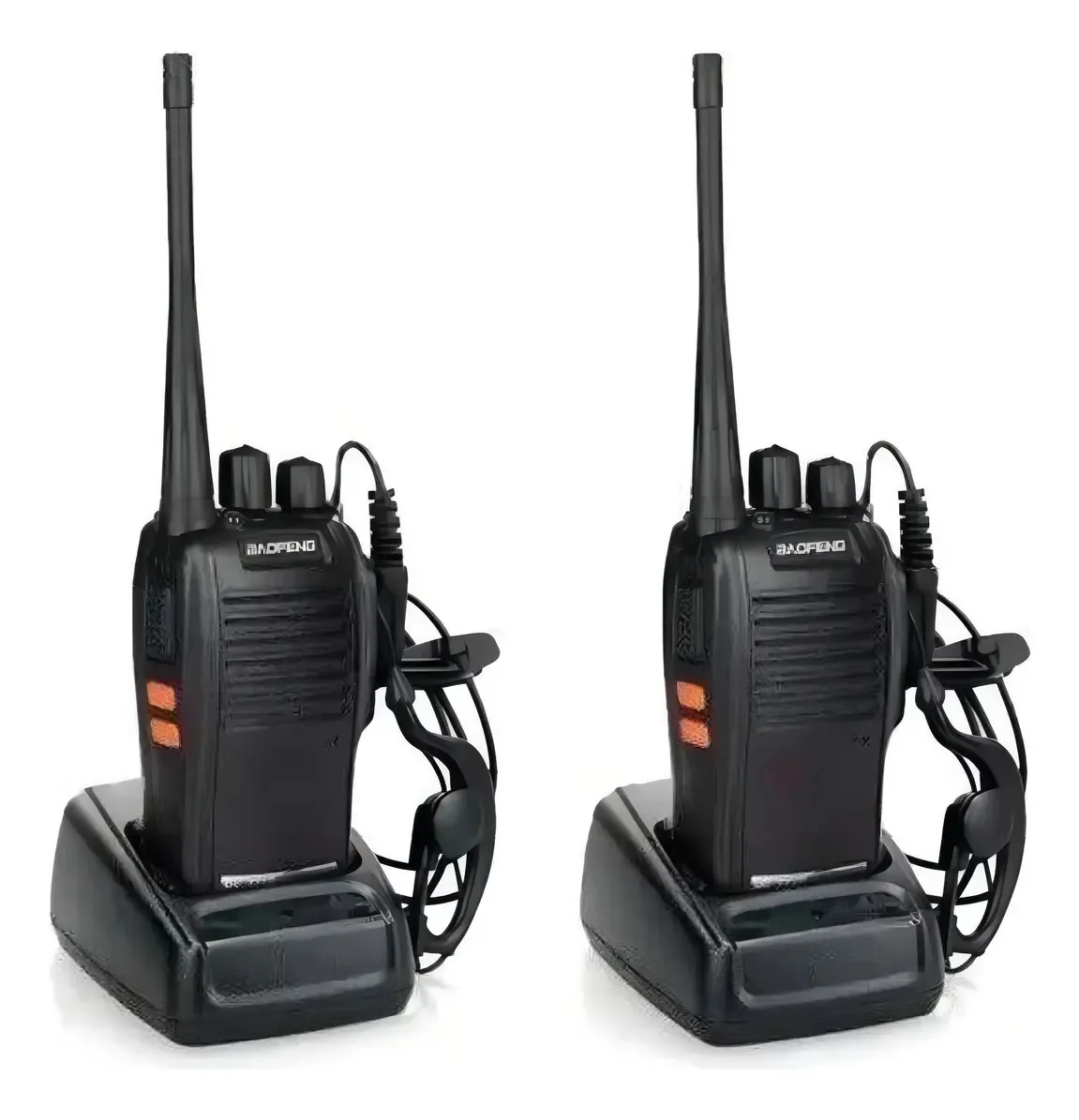 Kit 2 Rádios Comunicadores Uhf/vhf Walkie Talkie Bf-777s