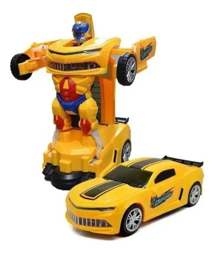 Robô De Brinquedo Carrinho Brinquedo Amarelo