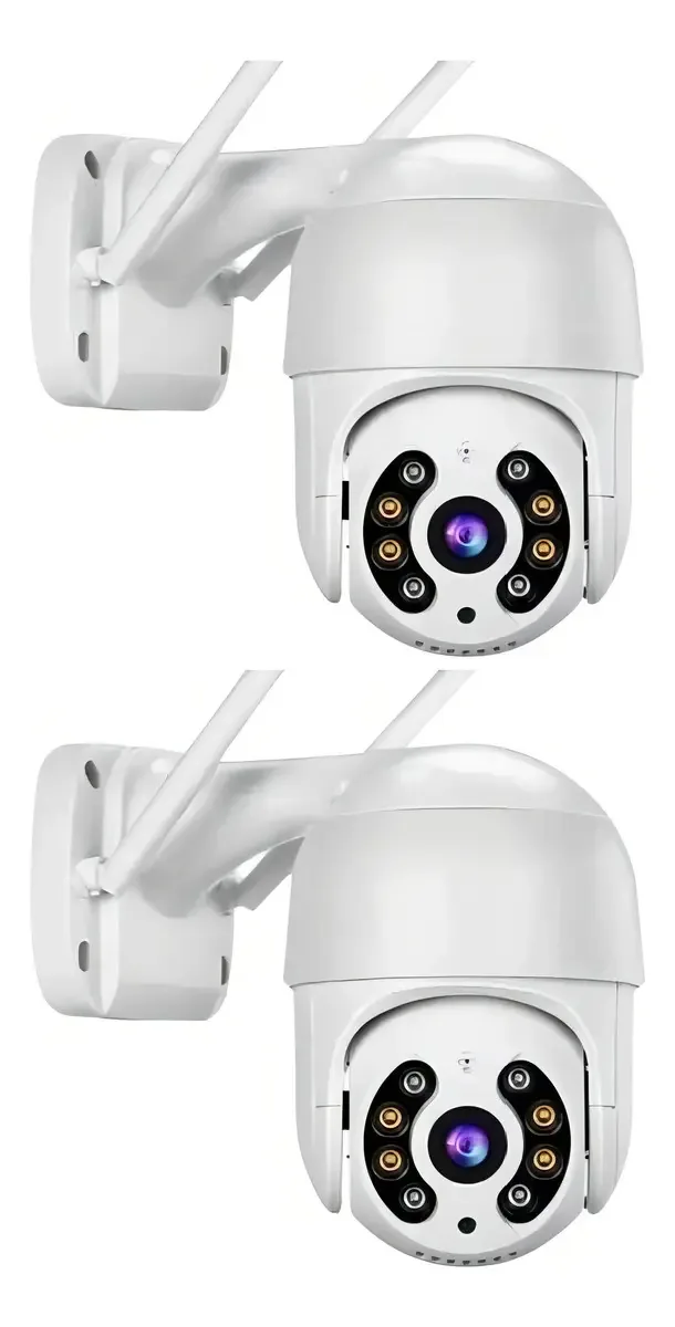 Kit 2 Câmera Segurança Wi-fi Domo Visão Noturna