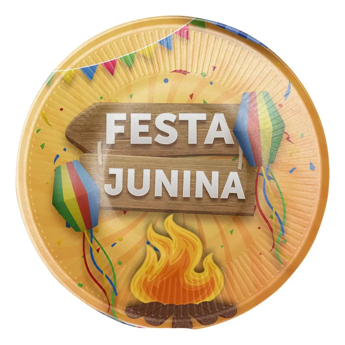 Kit 20 Convidados Festa Junina Prato Copo Guardanapo Papel
