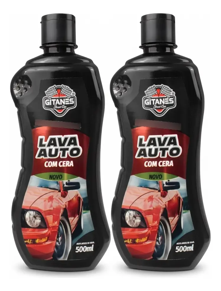 Kit Lava Auto com Cera Gitanes 2x500ml Proteção e Brilho