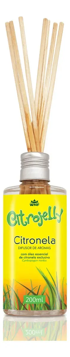 Difusor De Varetas Citronela WNF 200ml Repele Insetos Natural