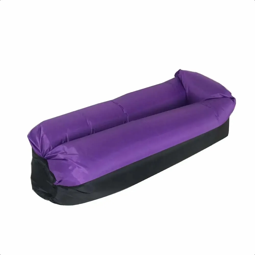 Poltrona De Sofá Praia Inflável Ao Livre Airbag Preguiçoso Cor Roxo