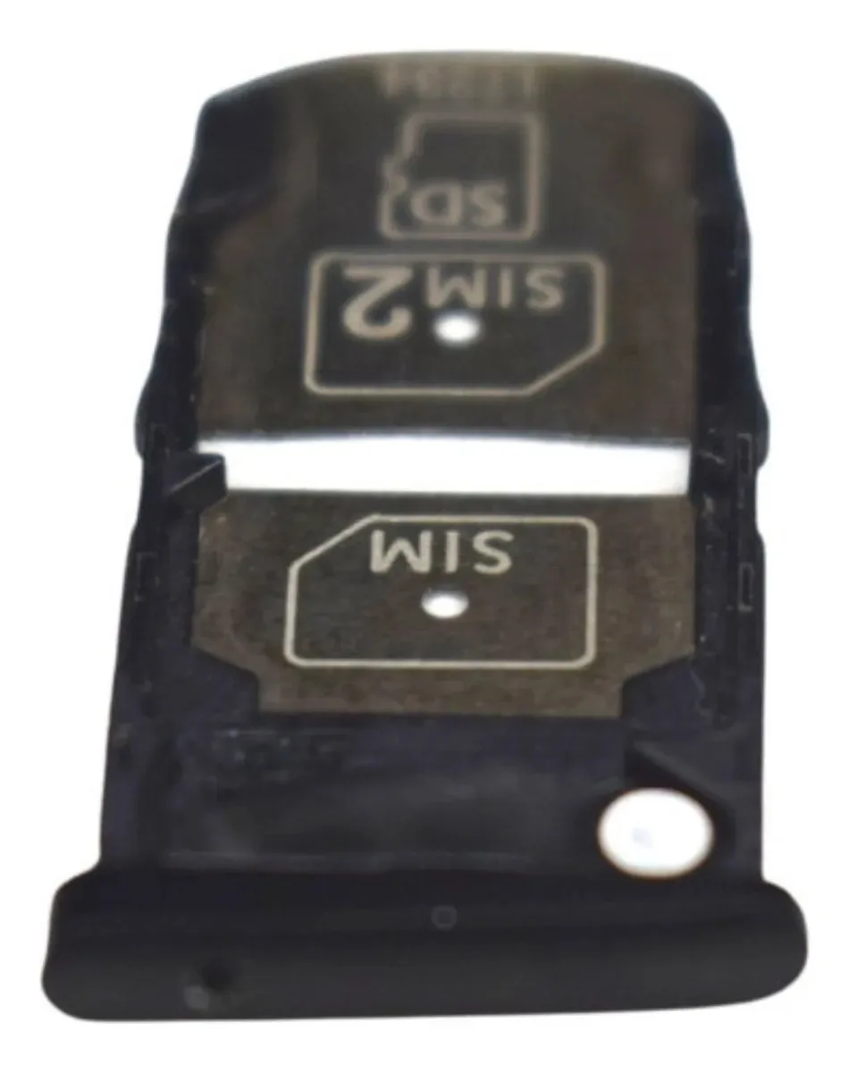Gaveta Bandeja Sim Chip Slot Compatível Moto Z3 Play Cor Preto