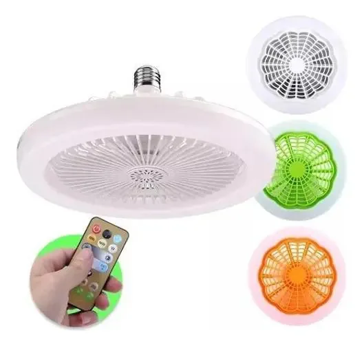 Ventilador Lâmpada De Teto: Iluminação Led E Baixo Ruído