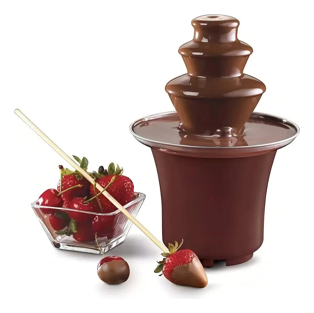 Mini Cascata Fonte Chocolate Fondue Elétrica 110v: Momentos