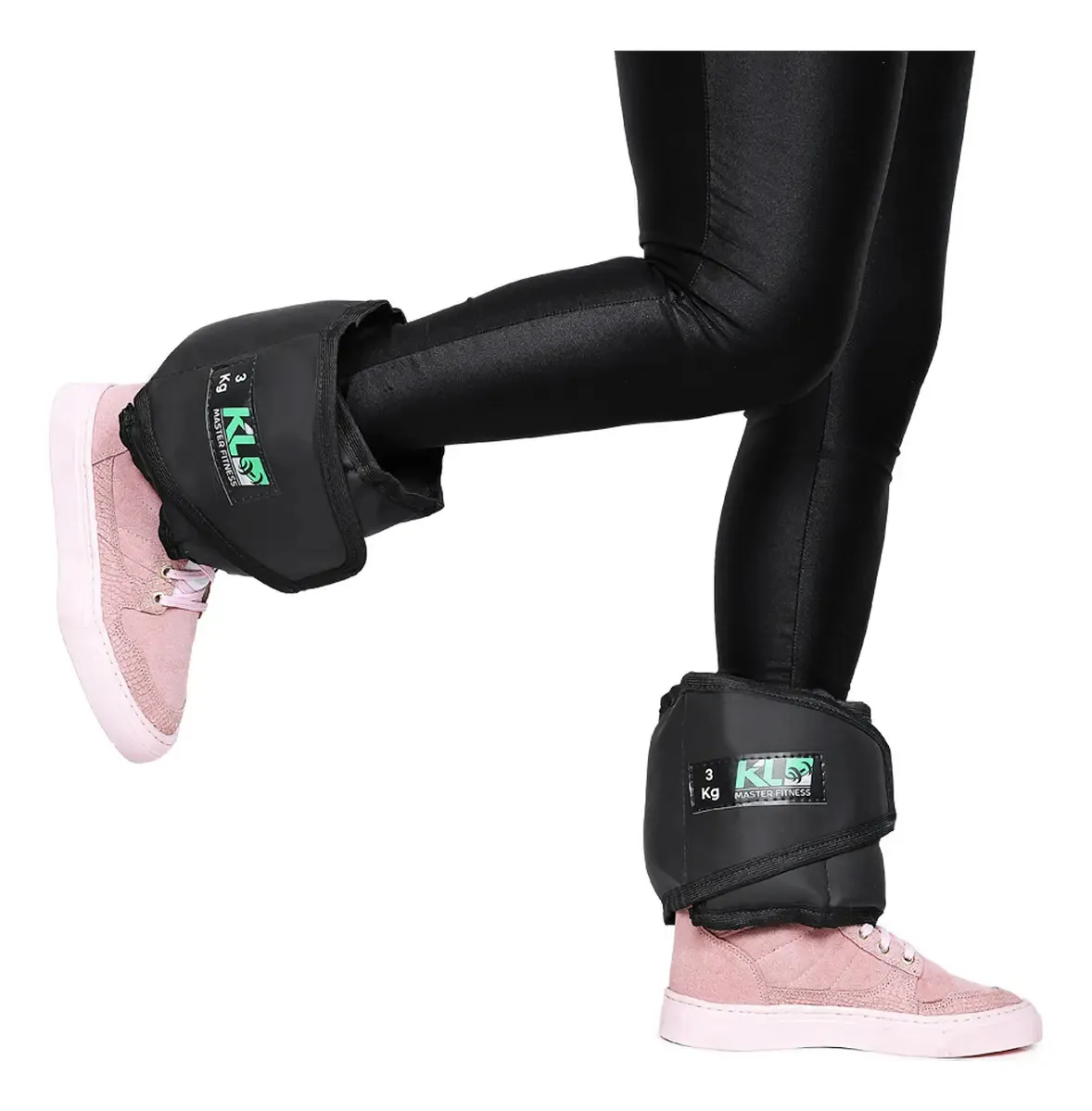 Par de Tornozeleiras KL Master Fitness para Peso na Perna de 3 Kg
