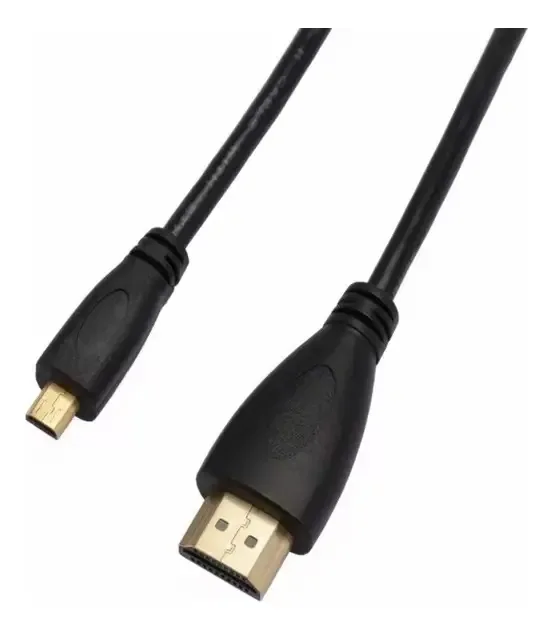Cabo Hdmi Para Câmera Dslr Micro Hdmi X Hdmi 2.0 19p 3 Mts