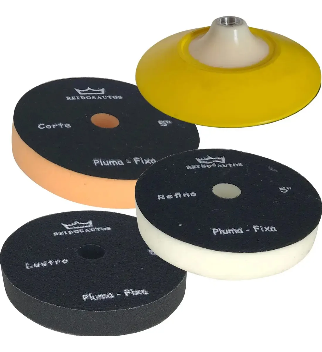 Roto Orbital Kit De Polimento Boinas De Espuma 5 Polegadas