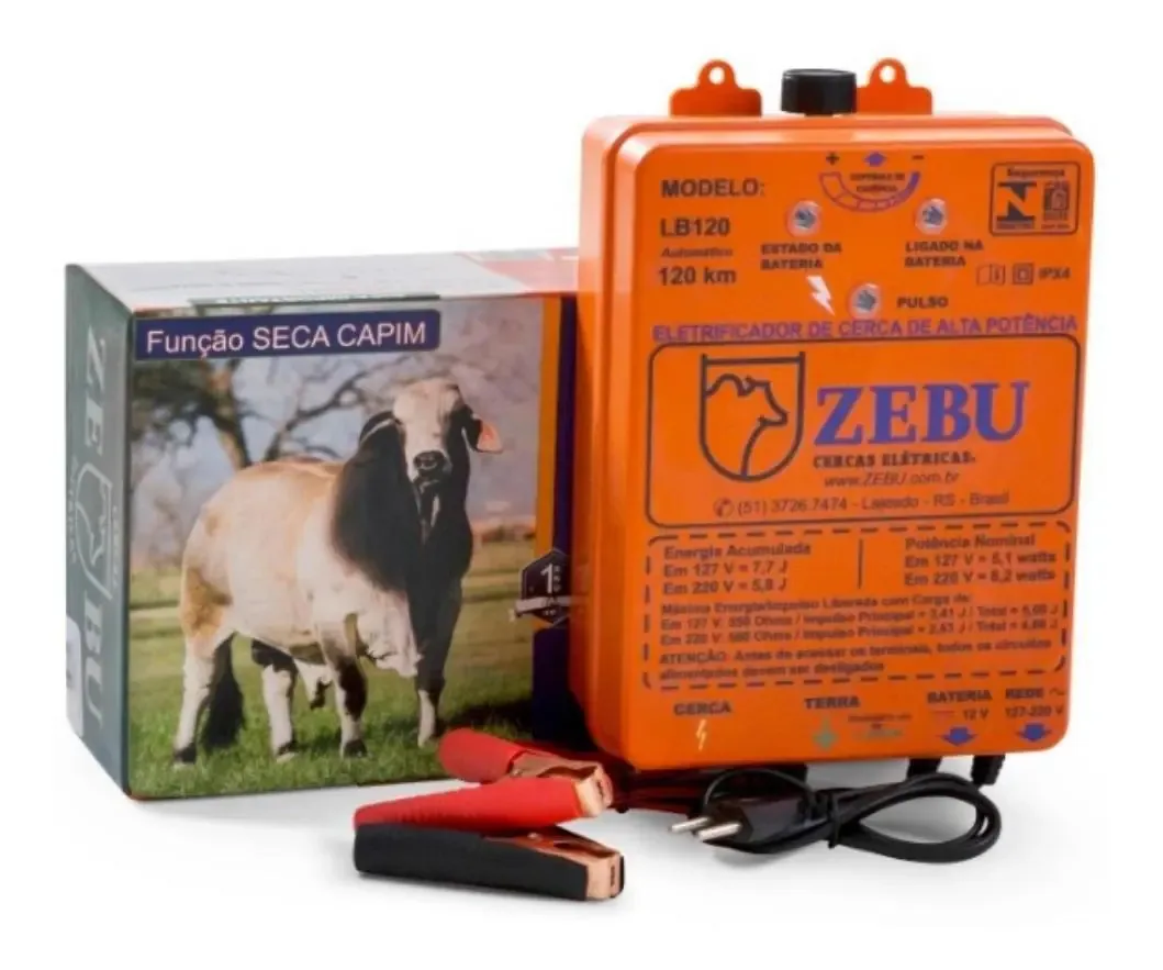 Eletrificador De Cercas Zebu Lb120