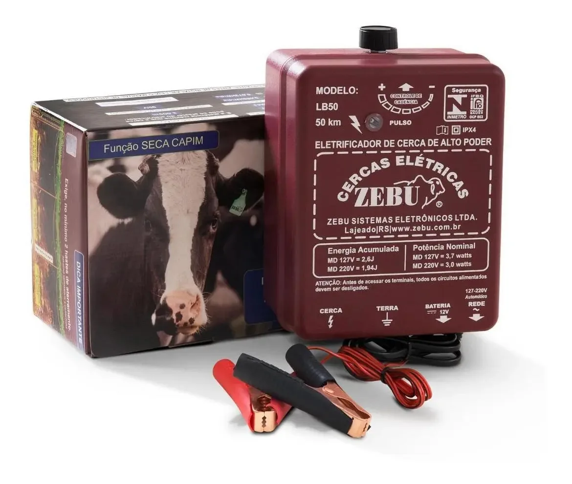 Eletrificador De Cercas Zebu Lb50