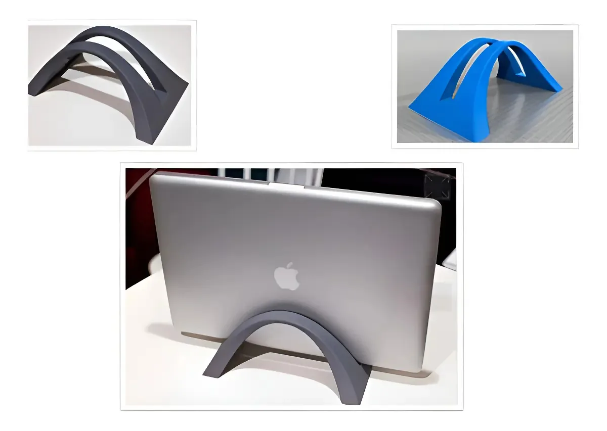 Suporte Vertical Fixo 3DPRINTMIX MacBook Pro Elevação 5.5cm Preto