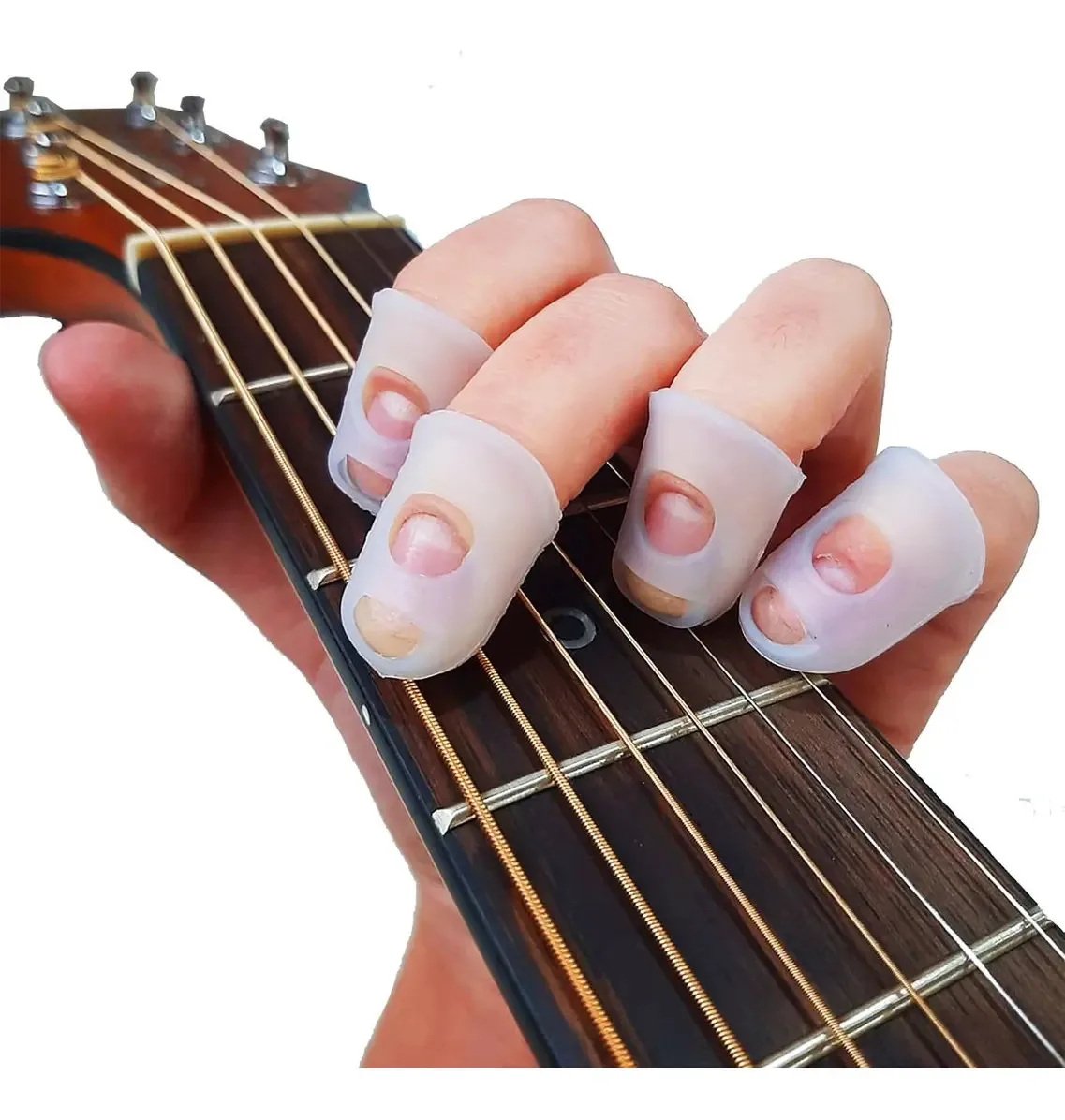 Protetor de Dedos Moonlight Médio Silicone P/ Guitarra e Instrumentos