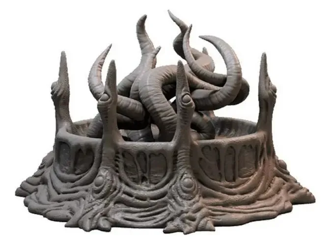 Miniatura Cérebros E Tentáculos Lugar Inimigo Escala 72mm