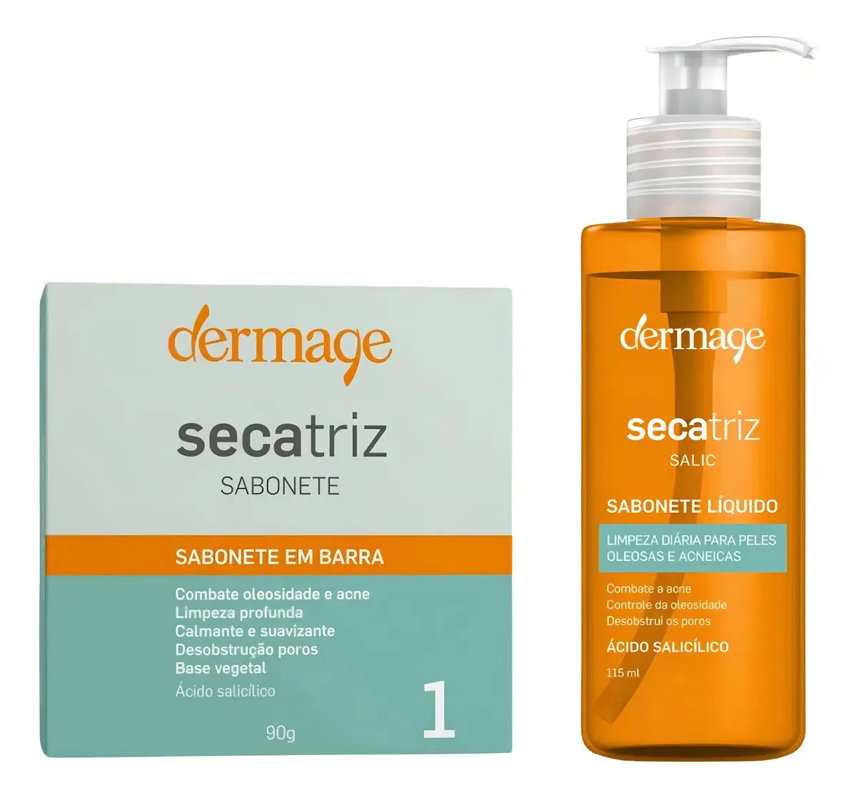 Sabonete Secatriz 90g + Sabonete Secatriz 115ml + Necessáire