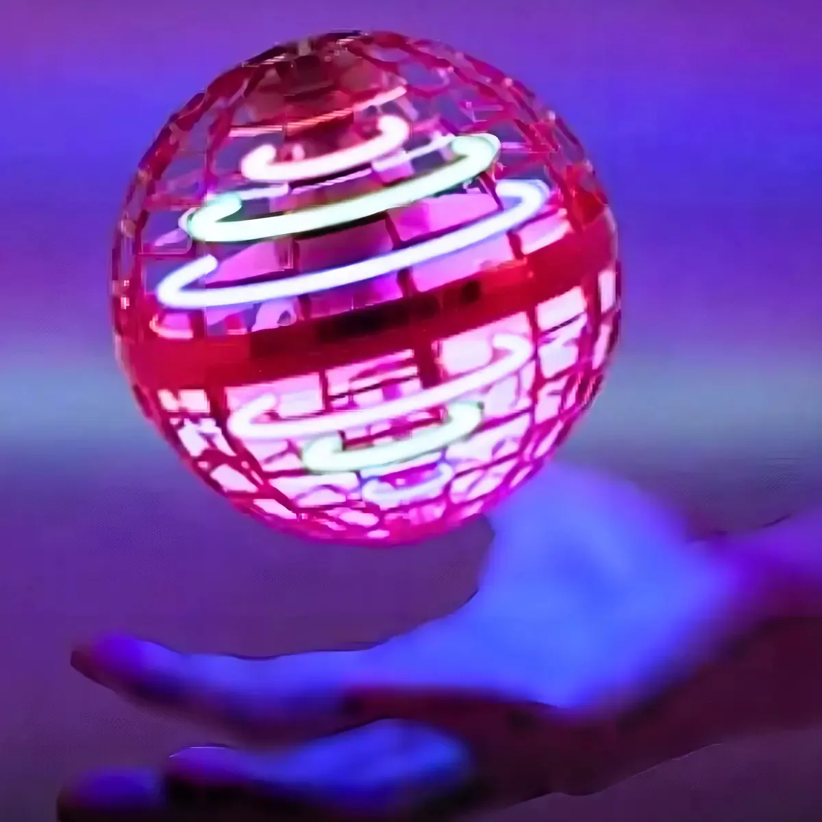 Mini Drone Brinquedo Bola Voadora Recarregavel C/controle Cor Vermelho