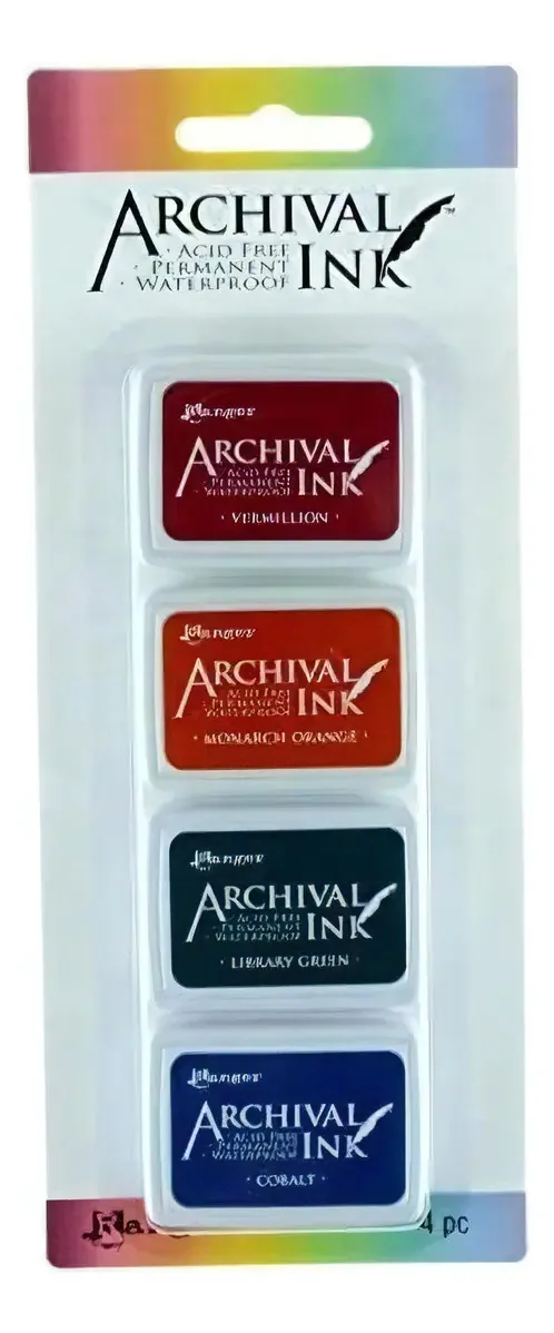 Conjunto de mini almofadas de tinta Ranger Archival