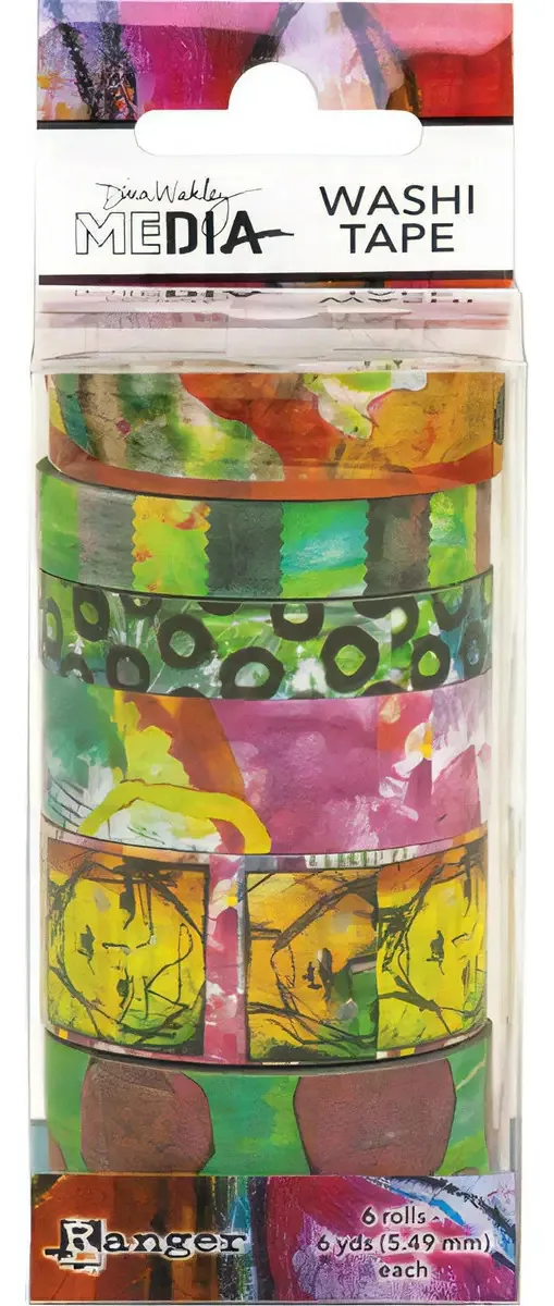 Fita Washi Ranger Dina Wakley Media - Fita adesiva