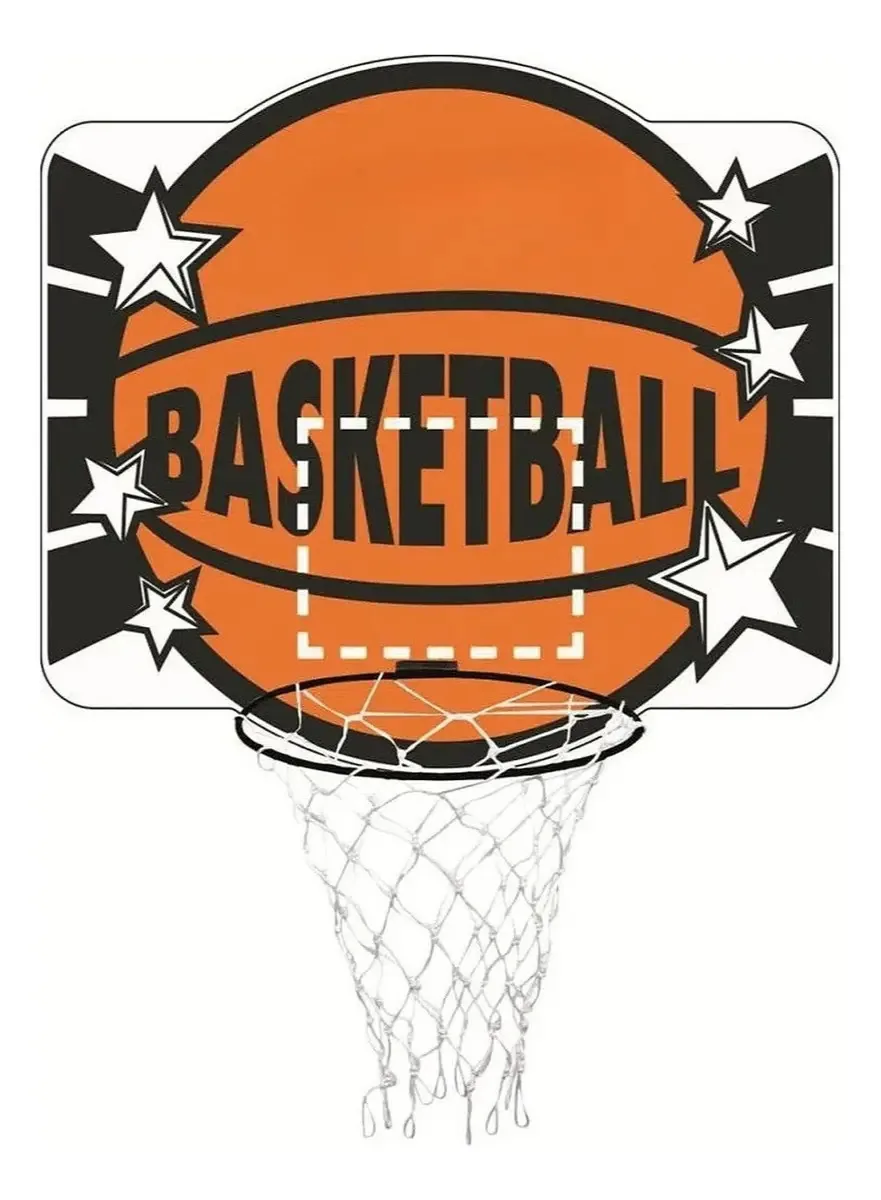 Cesta Aro De Basquete Tabela Madeira Reforçada Esporte