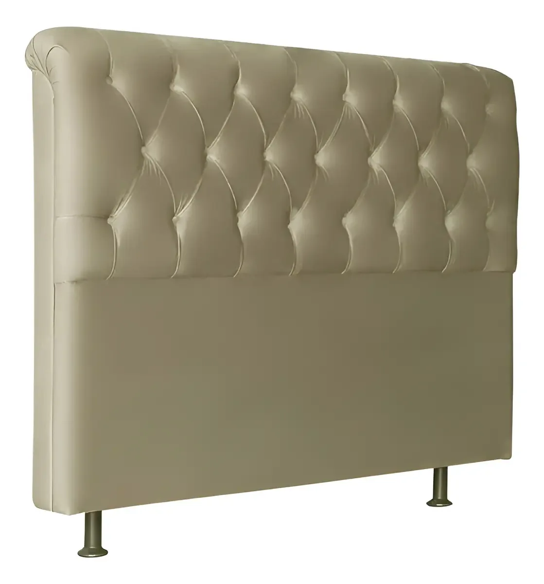 Cabeceira Solteiro 90cm Emilia Suede Taupe Id