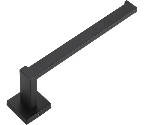 Porta Toalha De Rosto Luxo Inox Black Preto