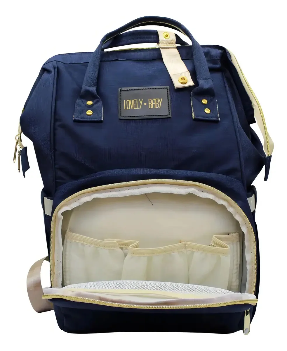 Bolsa Maternidade Compartimento Térmico Azul Marinho/rose