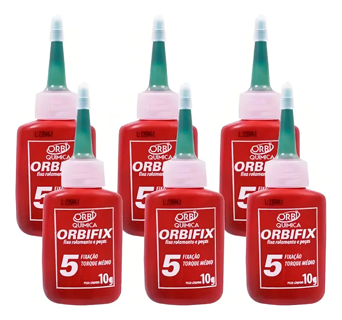 Kit 6 Travas Cola Fixa Rolamentos Torque Médio Orbifix 5 10g