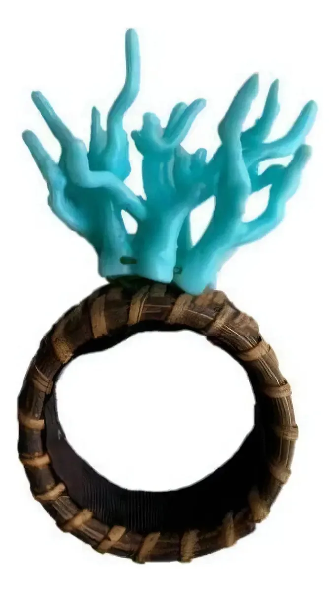 Conjunto 4 Porta Guardanapos Coral Azul