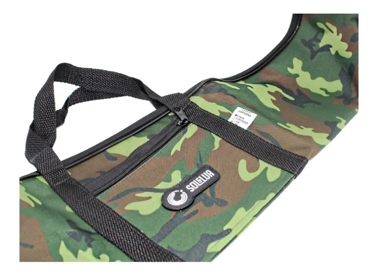 Capa Porta Carabina Tiro Esportivo Caça Paintball 1,10m Cor Verde Desenho do tecido Lona de nylon