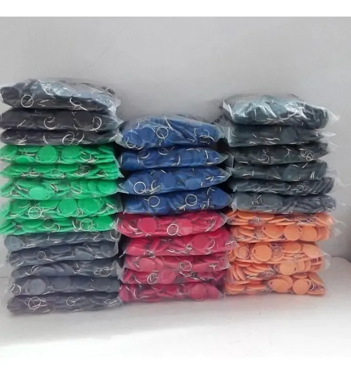 Tag Chaveiro Controle Acesso Em4100 Rfid 125khz 100unid Cor Azul