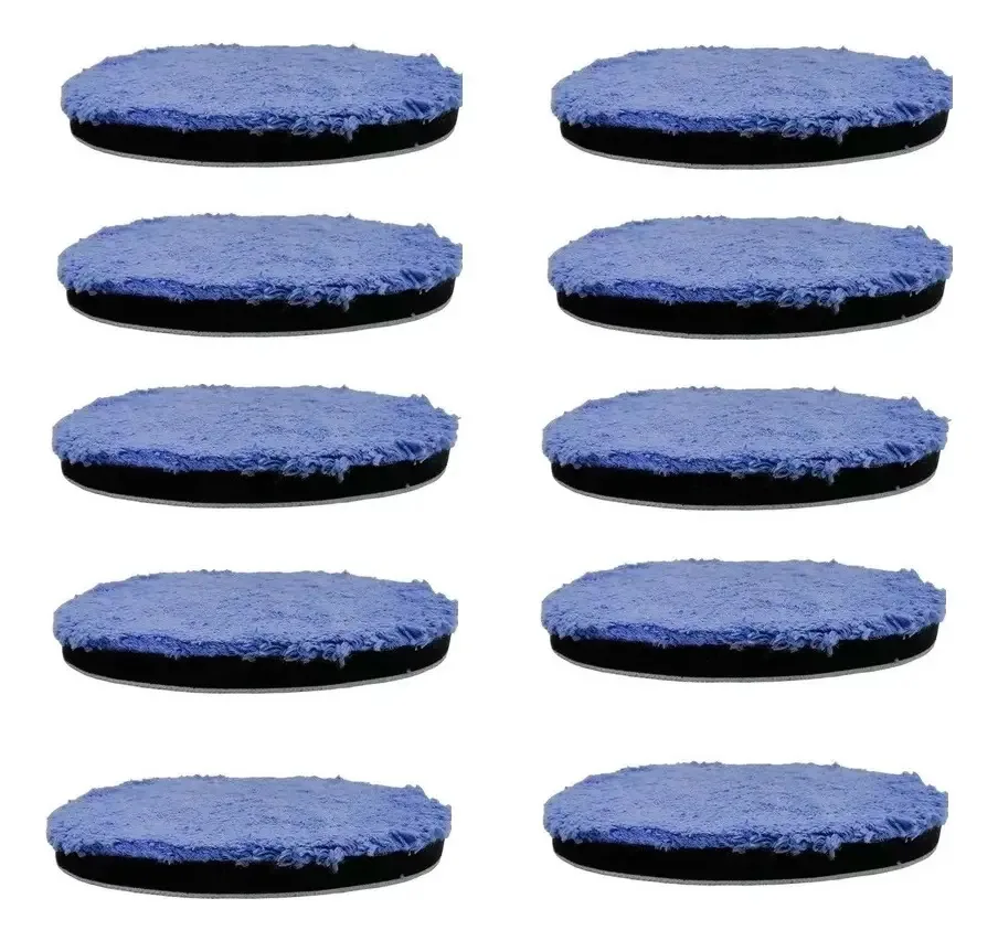 10x Boinas Polimento Microfibra Tam.3 Polegadas Super Brilho