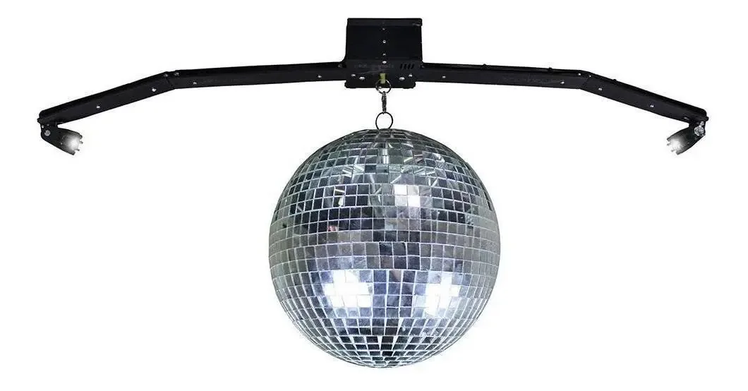 Kit Globo Espelhado Com Motor E Luz De Led Deltrônica