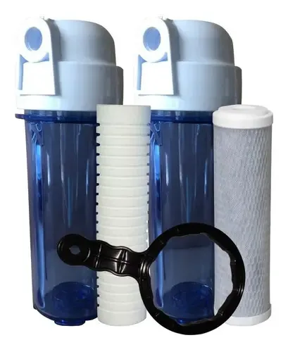 Kit 2 Filtros Completo 1 Carvão Ativado Pp E Chave