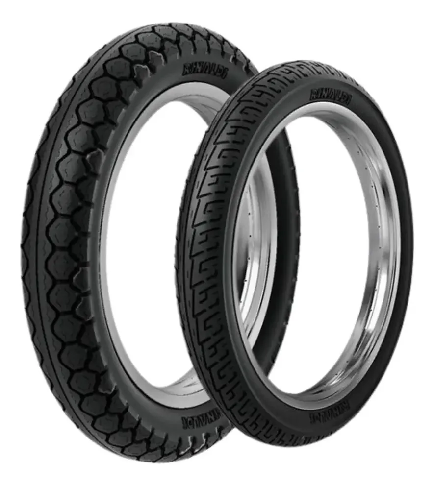 2 Pneus De Moto 60/100-17+80/100-14 Rinaldi