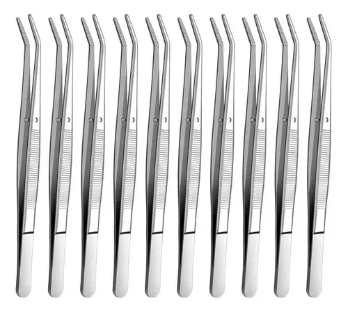 Pinça de aço inoxidável, com várias pinças com ponta Mu