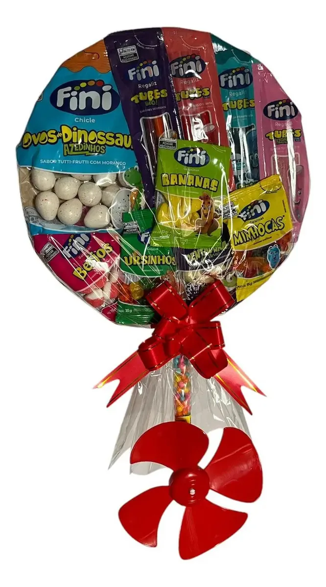 Pirulito De Doces E Balas De Gelatina Fini Presente Crianças