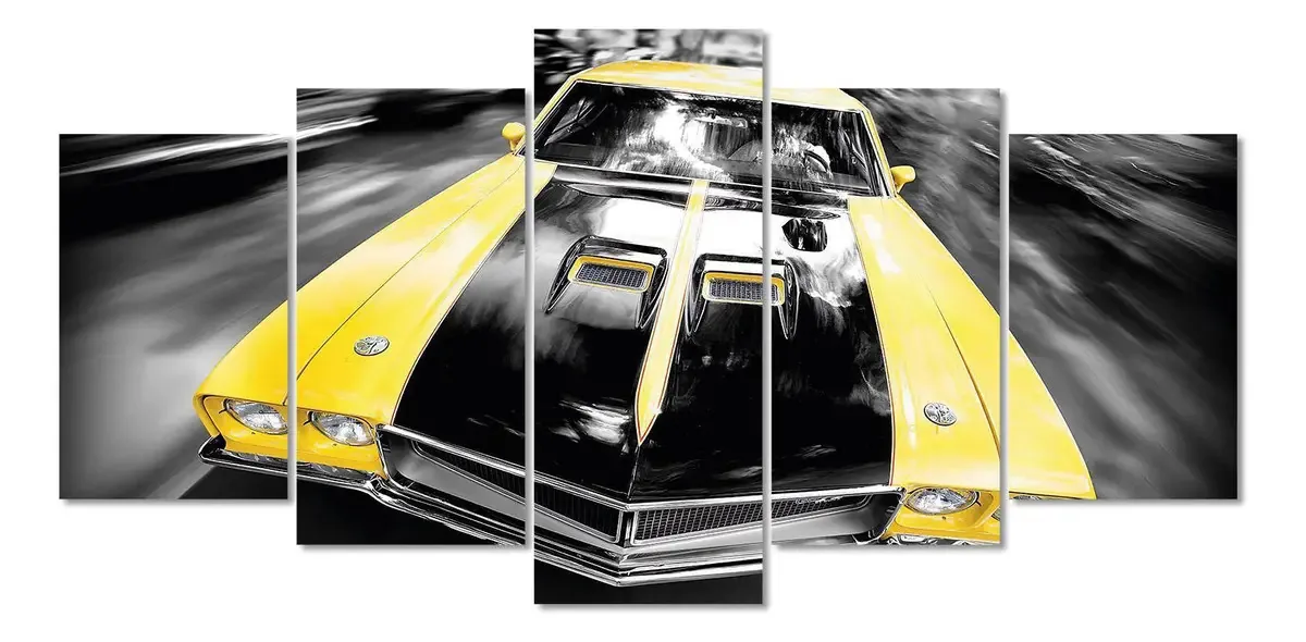 Quadro Decorativo Sala Bar Dodge Challenger Antigos Carros