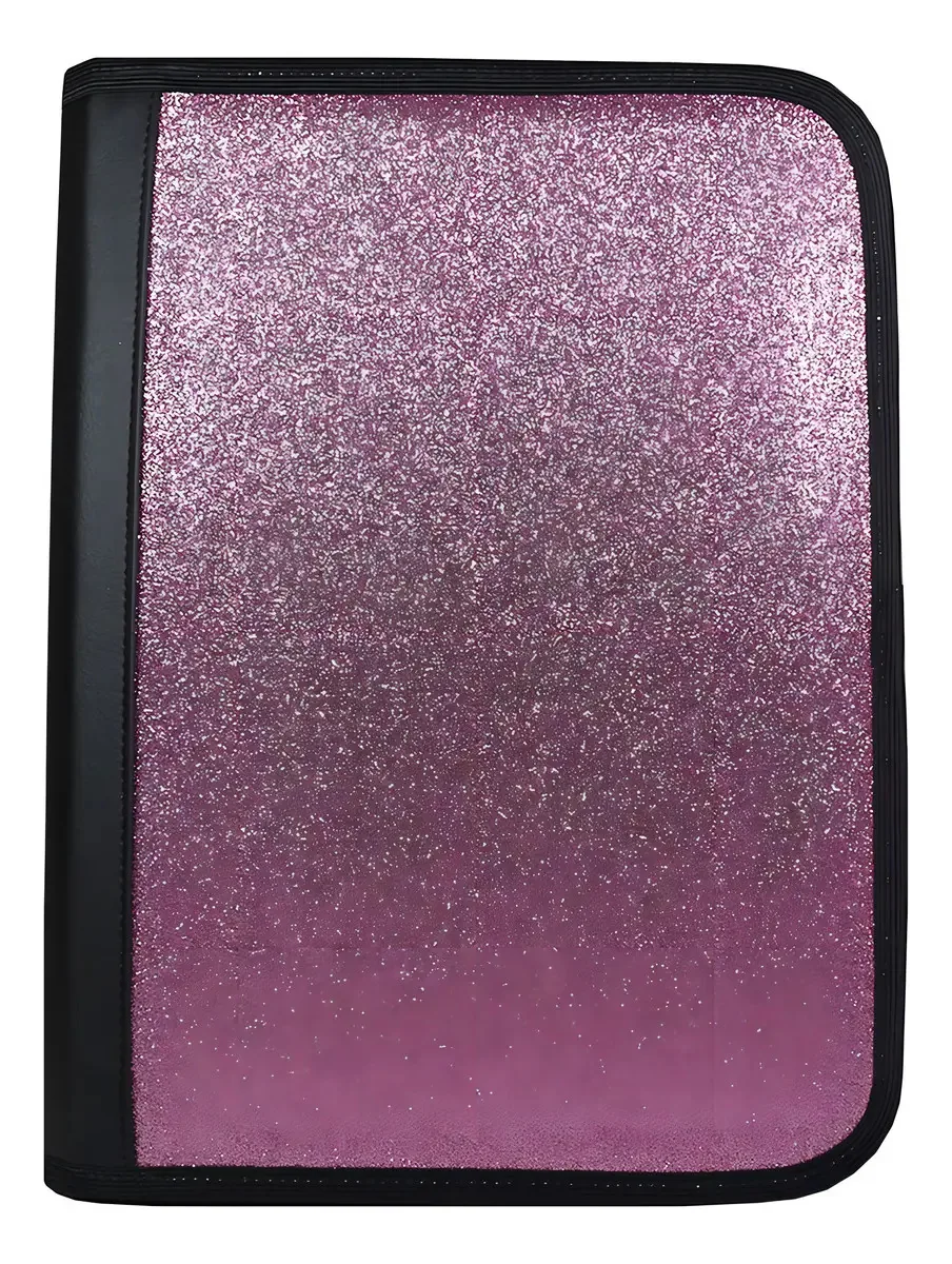 Fichário Escolar Rosa Glitter