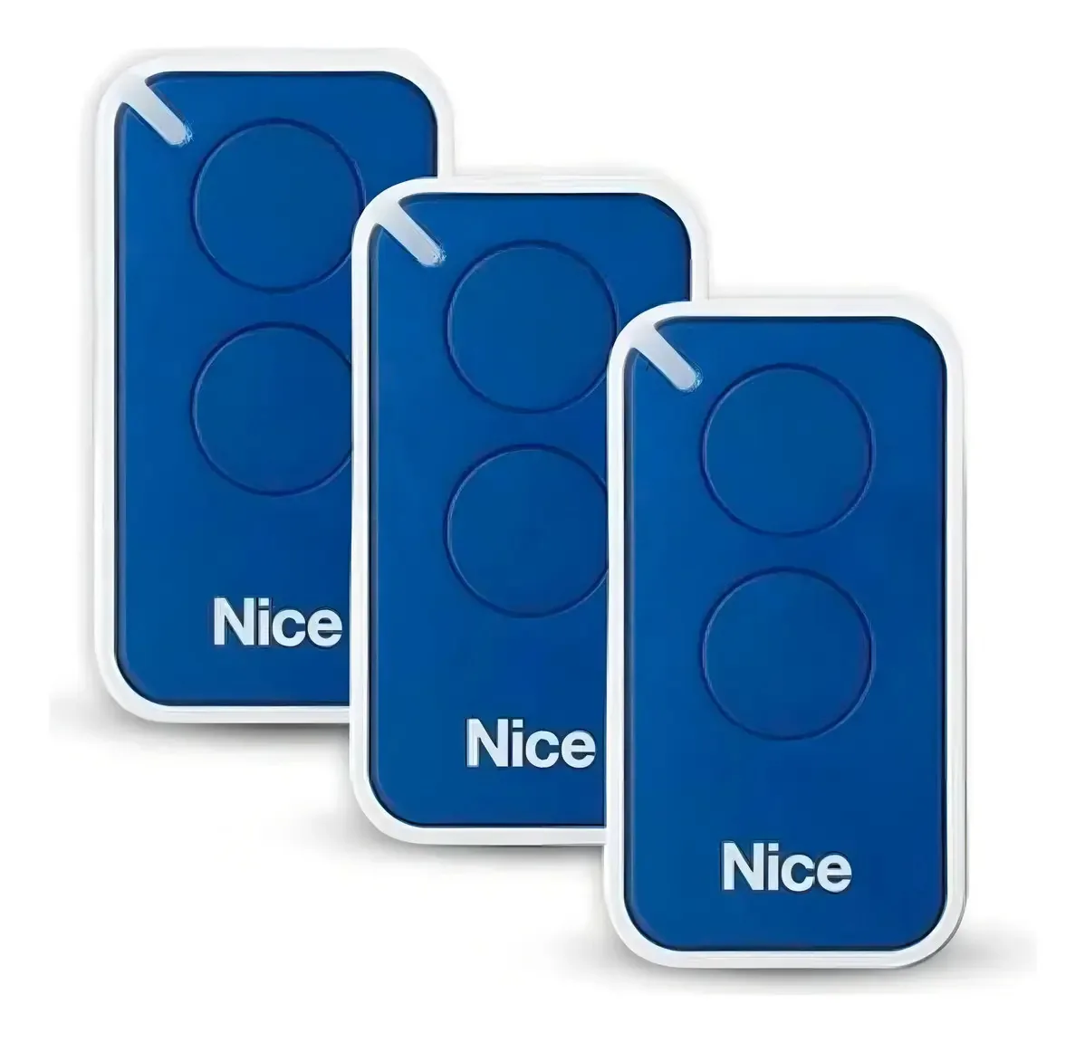 Kit 3 Controles Nice Peccinin Era Inti 433,92mhz Azul