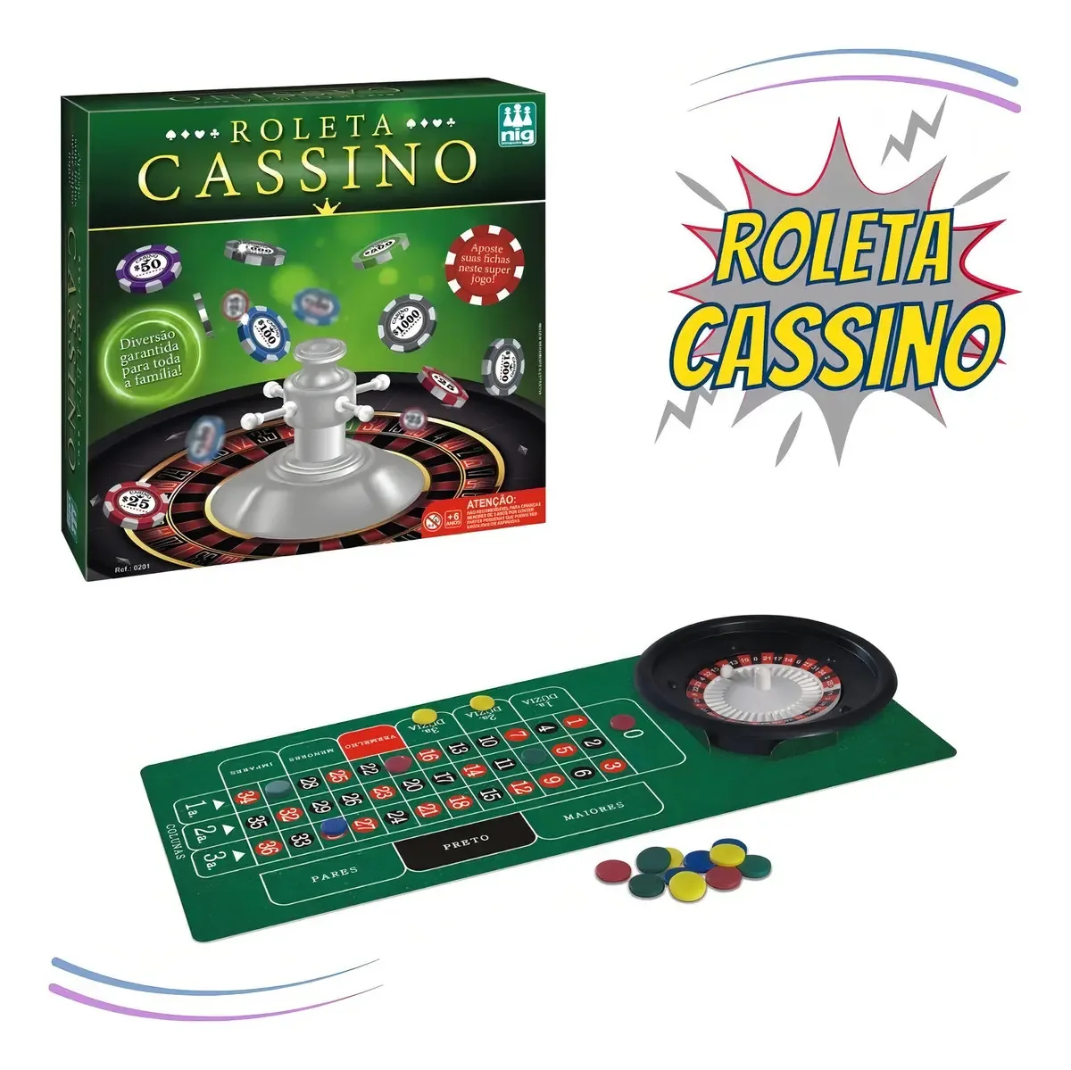 Jogo Roleta Cassino P/ Família Amigos Iantil Rápido