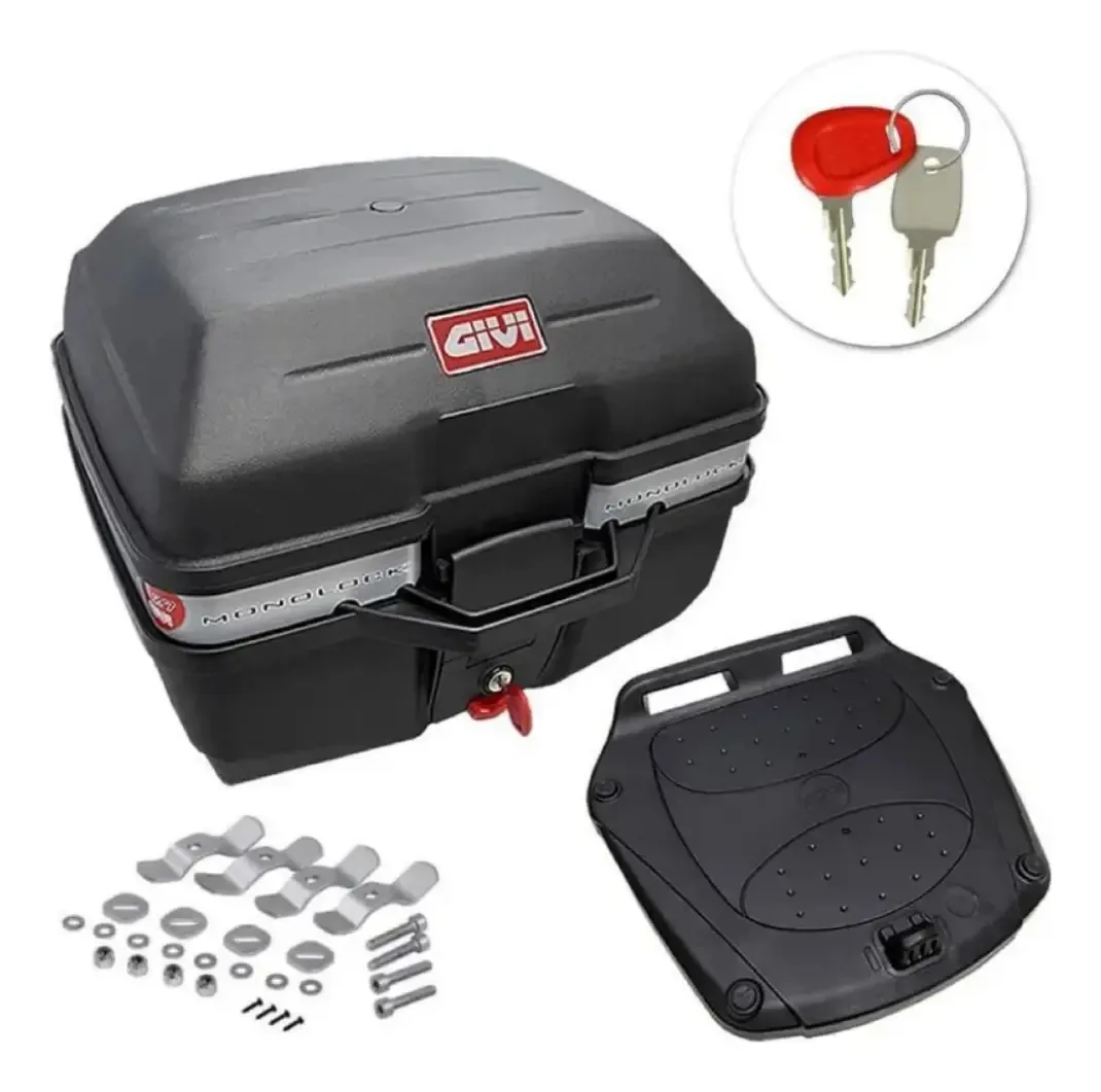 Baú Bauleto 27l Givi Monolock Traffic Cor Preto