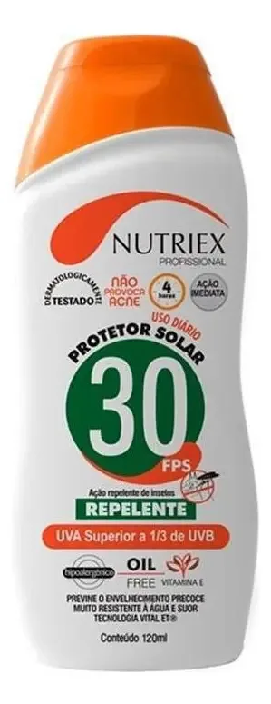 Protetor Solar Repelente Profissional Fps 30 - 120ml